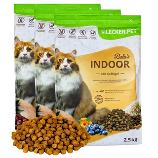 7,5 kg Lecker.Pet® Balu's Indoor Poultry Cat Food Droogvoer Compleet Voer by Lyra Pet – product photo 1 of 5