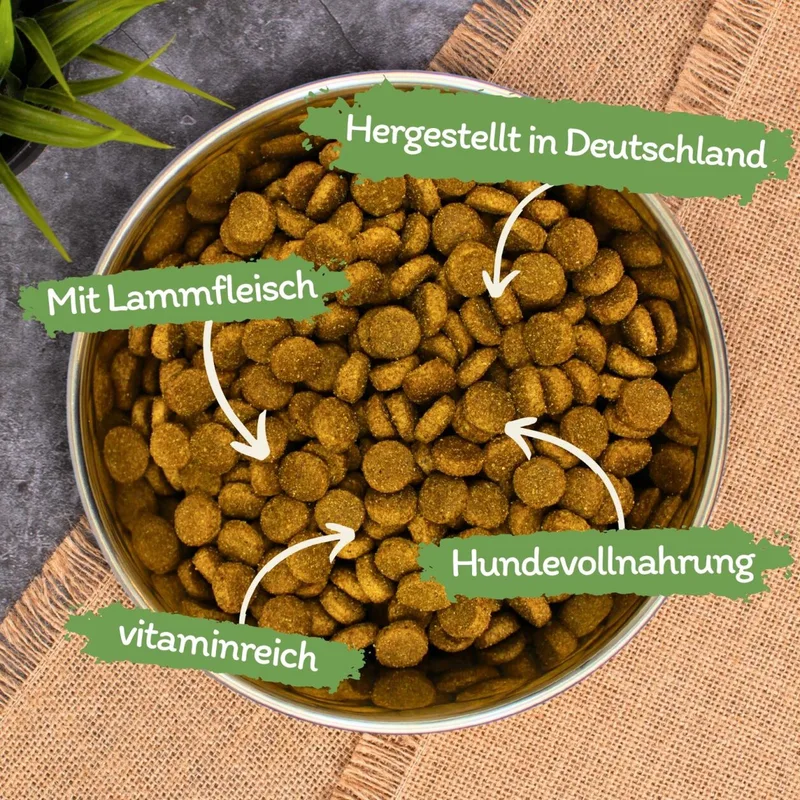 8 kg Lecker.Pet® Josie's Adult Lamb & Rice droog hondenvoer compleet voer de Lyra Pet – photo produit 2 sur 5
