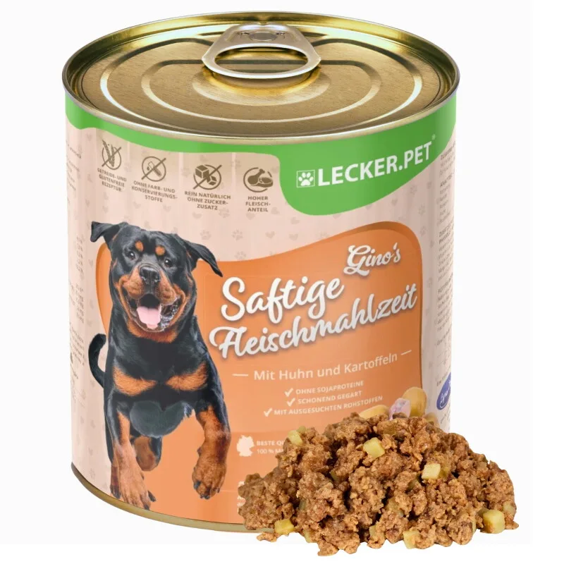 Lecker.Pet Ginos Saftige Fleischmahlzeit 9,6 kg de Lyra Pet en Regular – photo produit