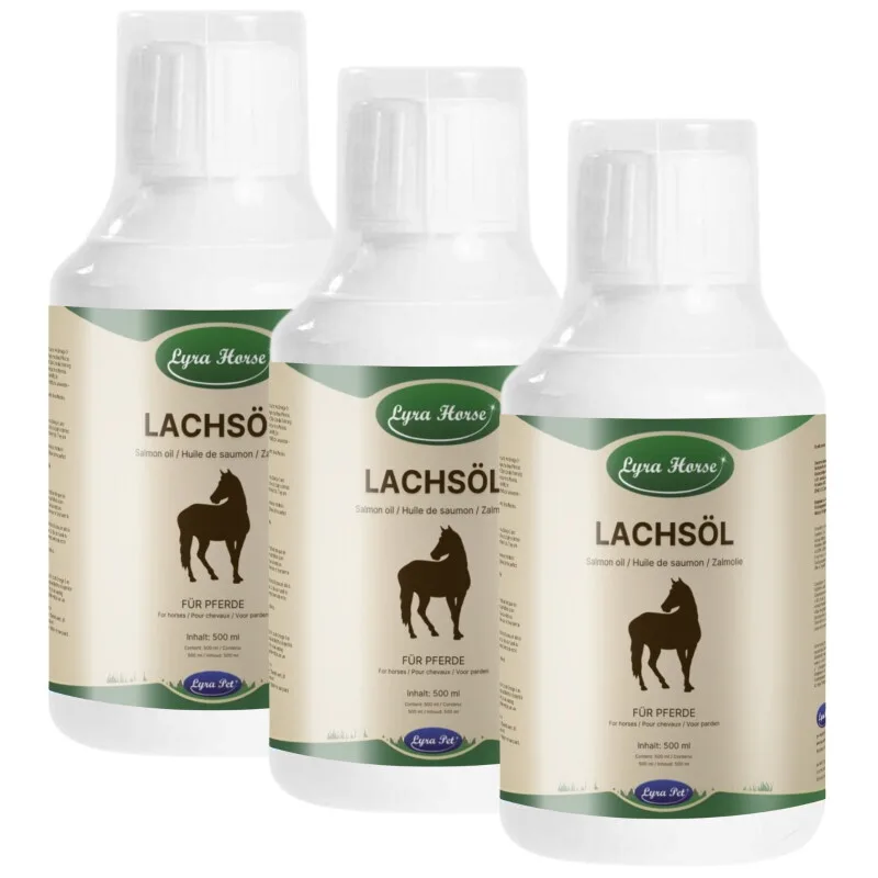 Lyra Horse 100 % Lachsöl für Pferde 1,5 l de Lyra Pet en Regular – photo produit