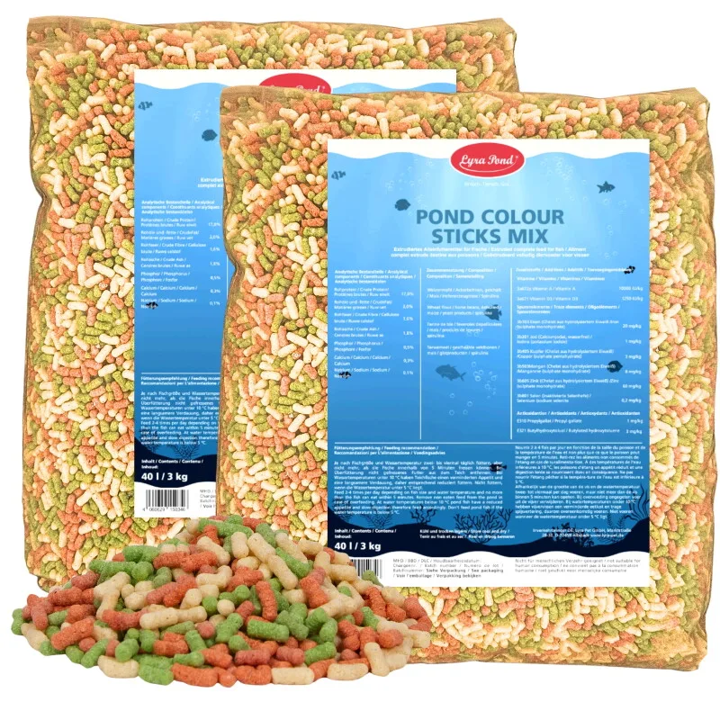 Lyra Pond Colour Sticks Mix Fischfutter 2x3 kg de Lyra Pet en Regular – photo produit