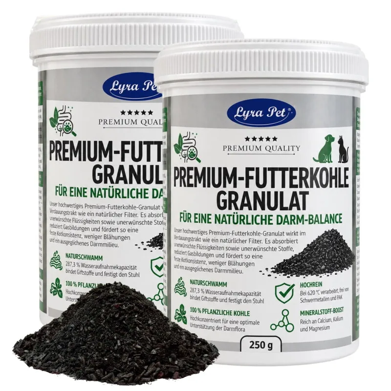 Voederkool granulaat 2x250 g van Lyra Pet in Regular – productfoto