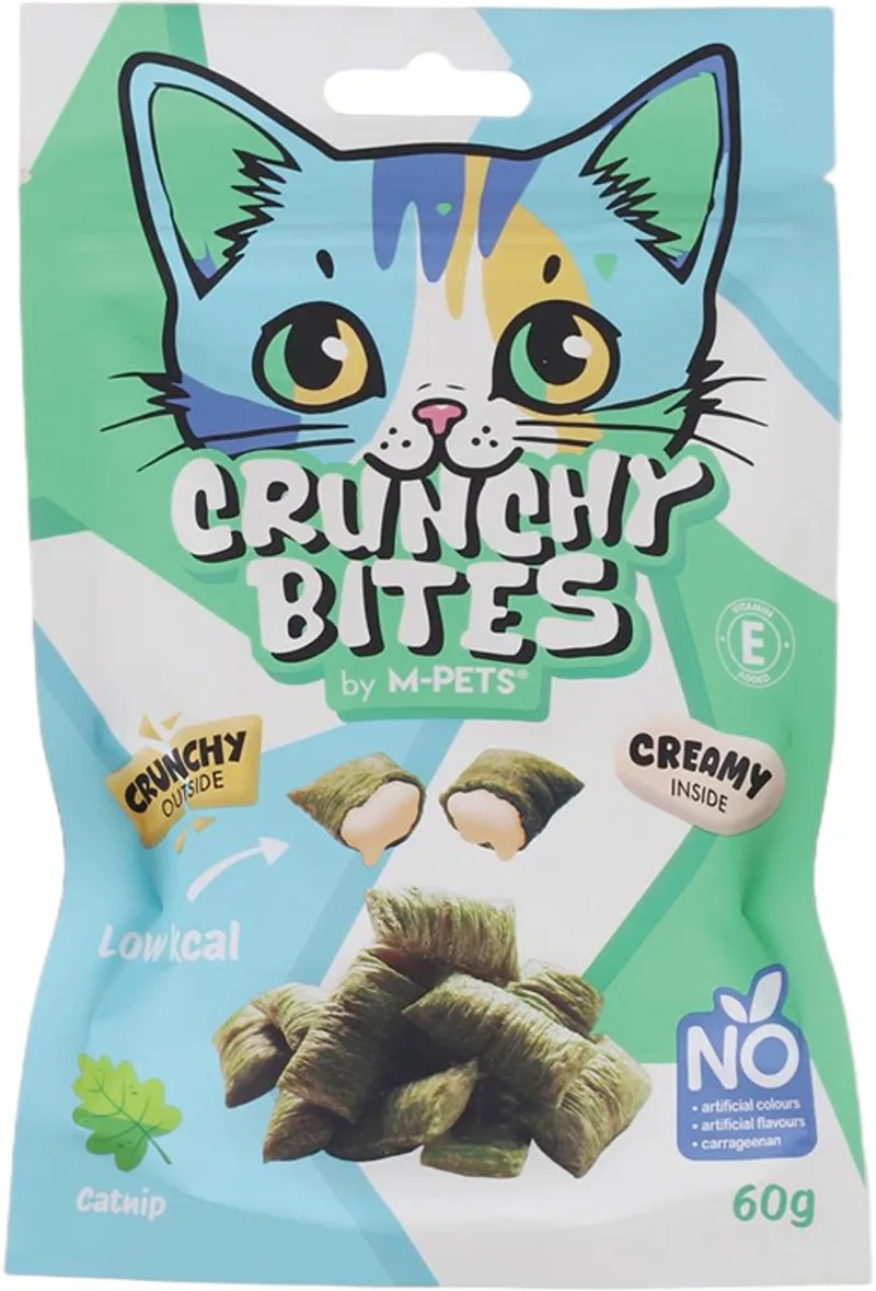 CRUNCHY BITES kat snack kattenkruid - 60 g - per 12 by M-Pets – product photo