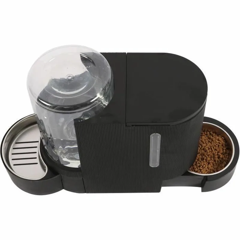 DUPLO brokjes- en waterdispenser 1,3kg/3L - 40x16,2x29,1 cm de M-Pets en Noir – photo produit