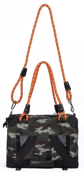 Remix Transporttas voor in vliegtuig Camouflage Groen/Oranje von M-Pets – Produktfoto 2 von 4