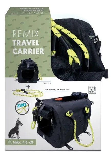 Remix Transporttas voor in vliegtuig, Zwart/Geel fra M-Pets – produktbillede 4 af 4