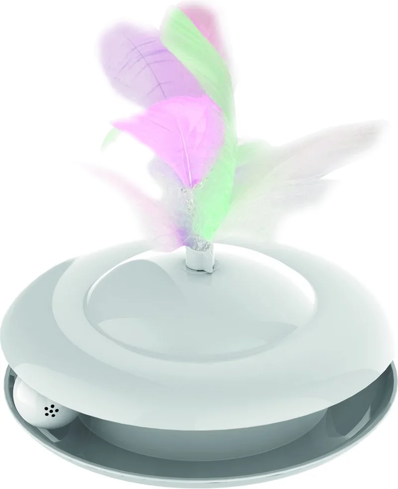 Speeltje Capella - Kattenspeelgoed - Ø12x8 cm Interactief by M-Pets in White – product photo