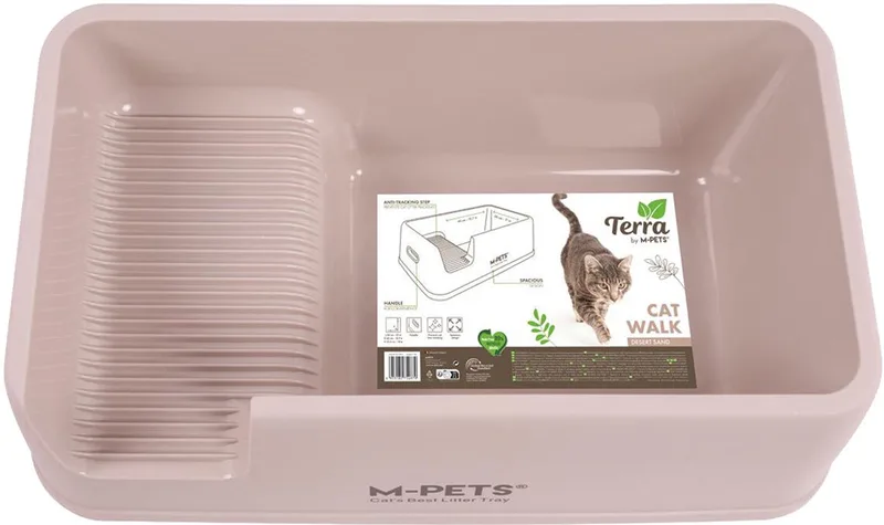 Terra Cat Walk Kattenbak von M-Pets in Ocean Blue – Produktfoto