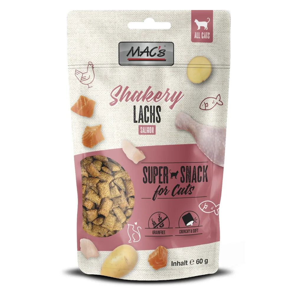 3x 60g MAC's Cat Shakery Snack Zalm by MAC's – product photo