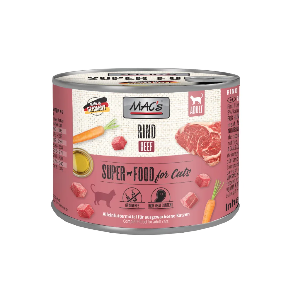 6x200g MAC´s Cat Rund Kattenvoer by MAC's – product photo