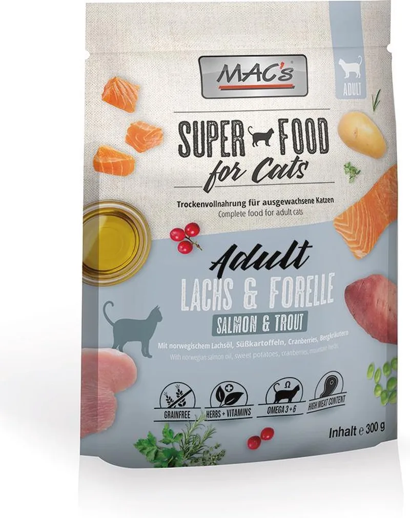 Adult Kattenvoer - Zalm & Forel - 300 g de MAC's – photo produit
