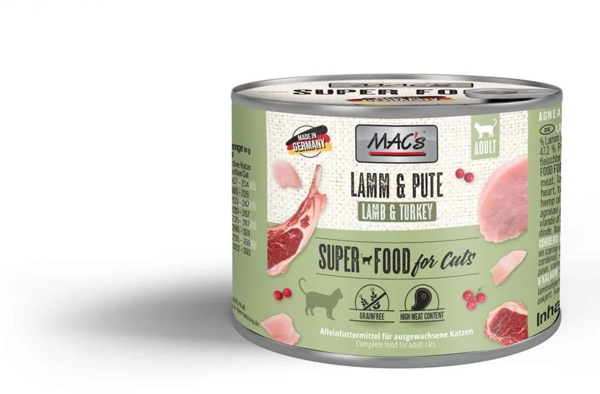 CAT - Blik 6x200g - Lam & Kalkoen by MAC's – product photo