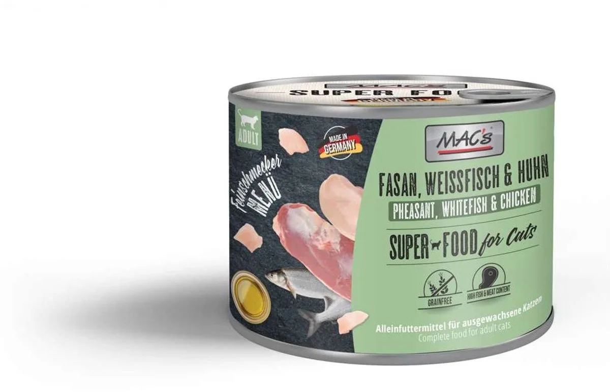 CAT - Gourmet blik 6x200g - fazant, witte vis met kip by MAC's – product photo