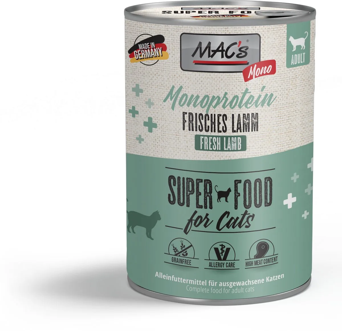 CAT - Monoproteïne blik 6x400g - Lam fra MAC's – produktbillede