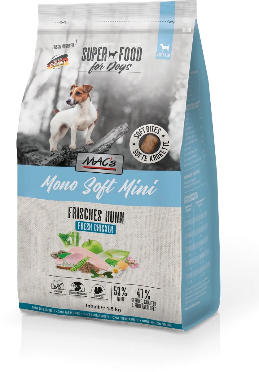 DOG - Mono Soft Mini Verse Kip - 1,5kg de MAC's – photo produit