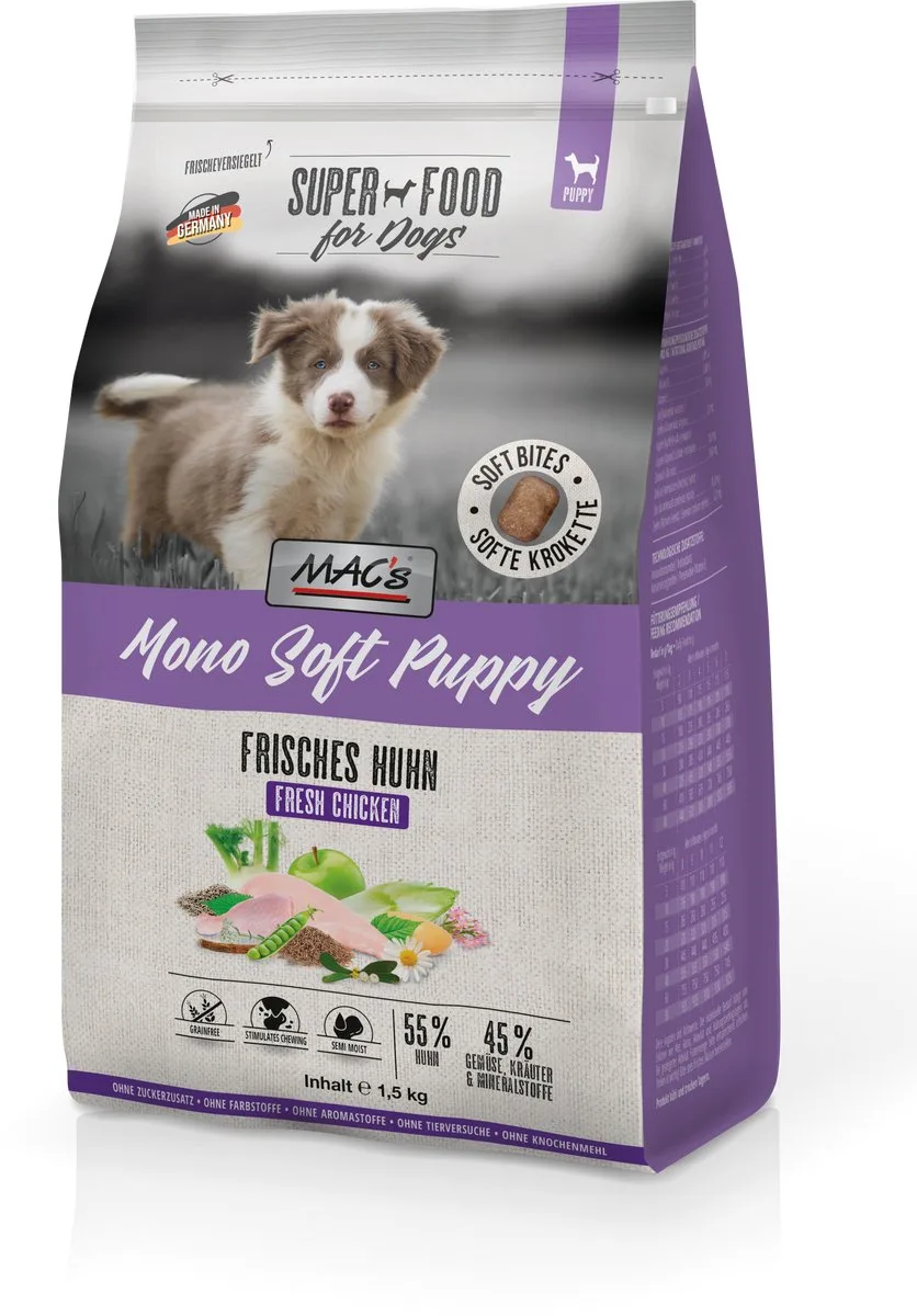 DOG - Mono Soft Puppy Verse Kip - 1,5kg de MAC's – photo produit
