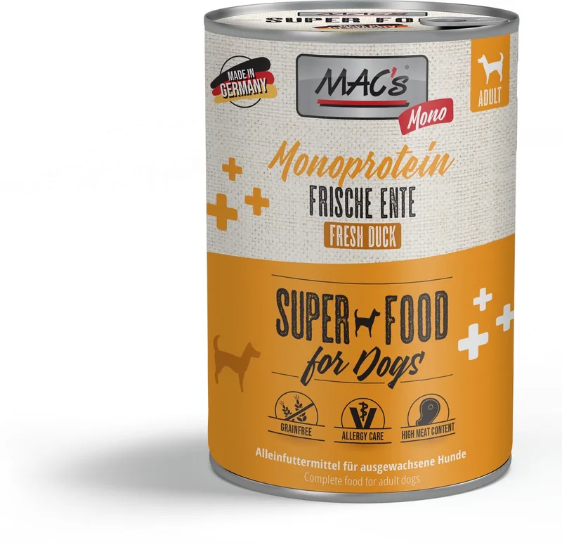 Hondenvoer Natvoer Blik - Mono Sensitive Eend - 6 x 400g by MAC's – product photo