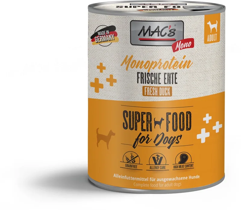 Hondenvoer Natvoer Blik - Mono Sensitive Eend - 6 x 800g by MAC's – product photo