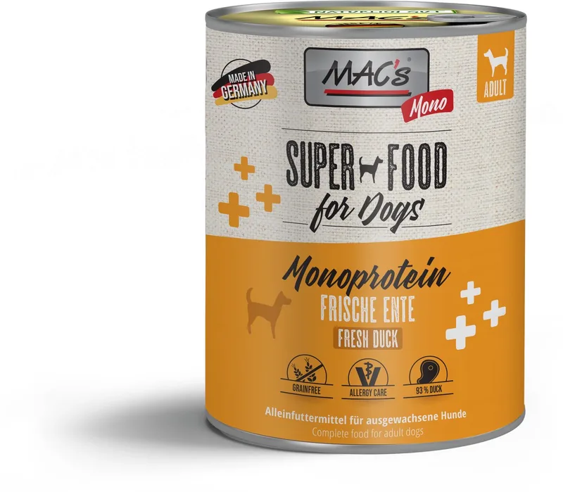 Hondenvoer Natvoer Blik - Mono Sensitive Eend - 6 x 800g by MAC's – product photo