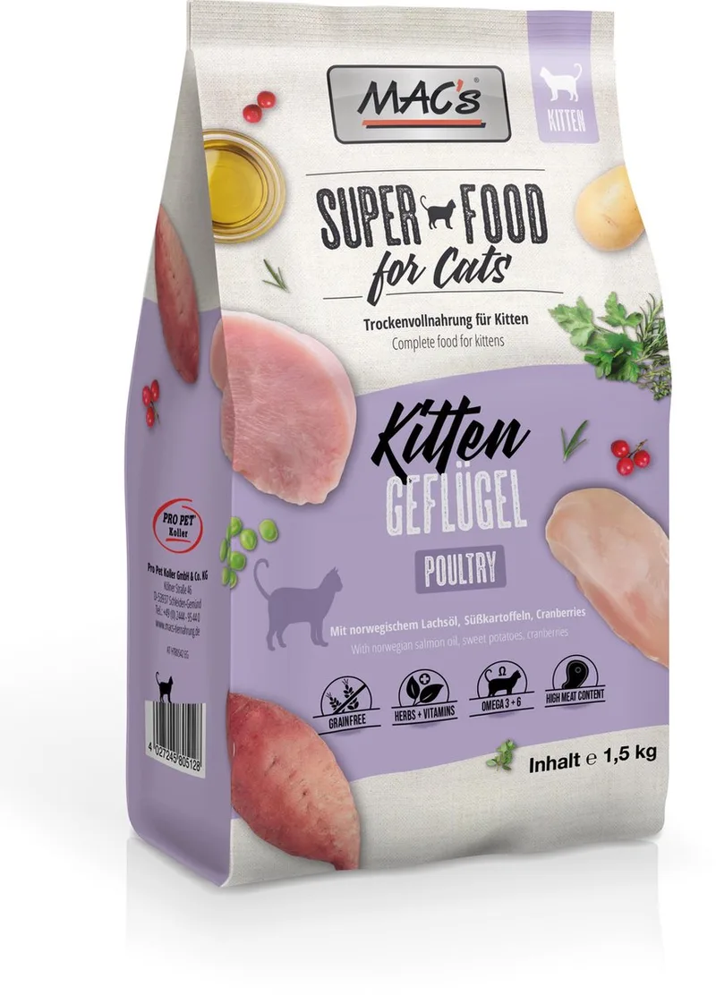 Kitten Kattenvoer - Gevogelte - 1,5 kg by MAC's – product photo