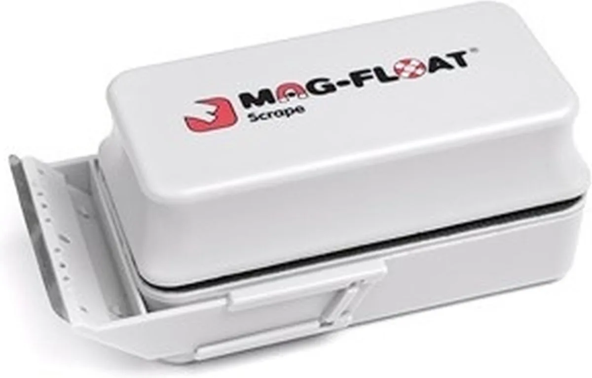 drijvende algenmagneet - Largeplus+mes - 120 x 60 x 30 mm van Mag-Float in Wit – productfoto