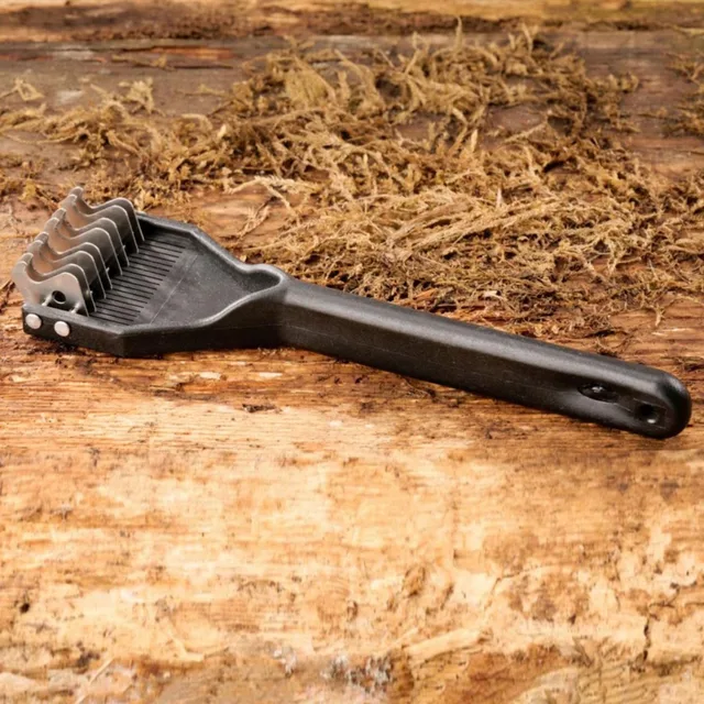 Stripping-Curry-Comb – 8 messen – Gevoelige vachten – Gemengde afstand – 18 cm – Lichtgewicht