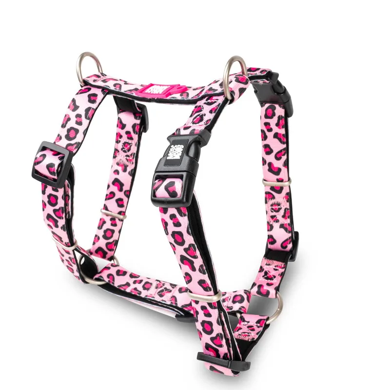 H-Geschirr - Leopard Pink XS van Max & Molly in Regular – productfoto