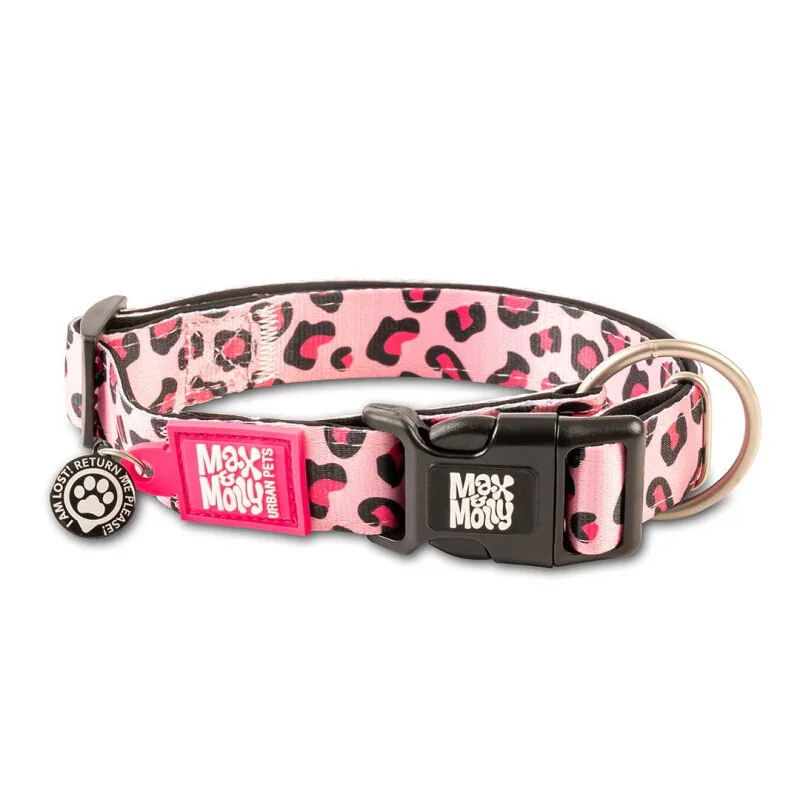Halsband - Leopard Pink S von Max & Molly in Regular – Produktfoto