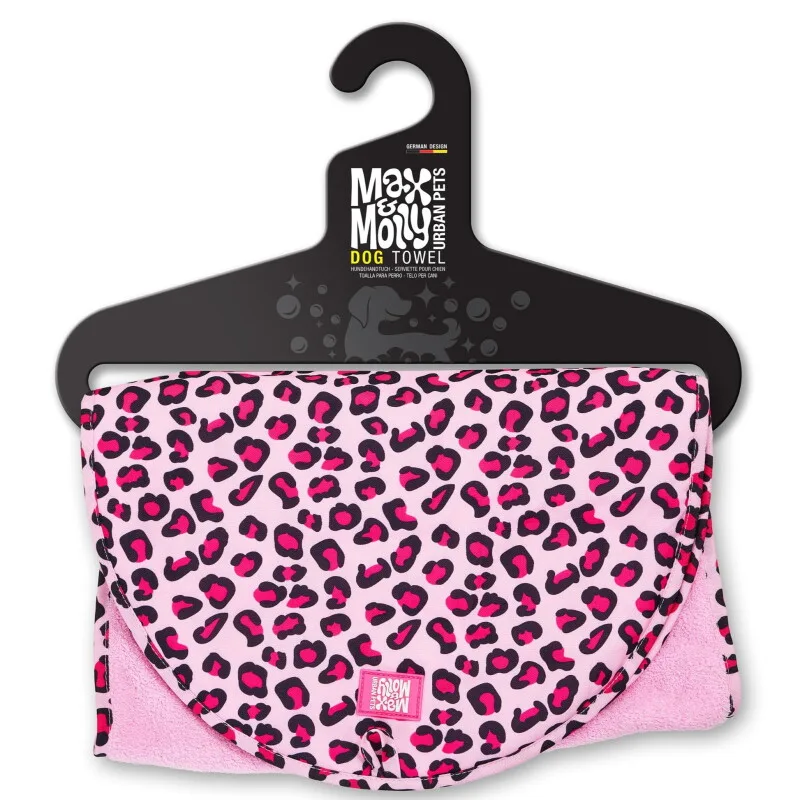 Hundehandtuch - Leopard Pink von Max & Molly in Regular – Produktfoto