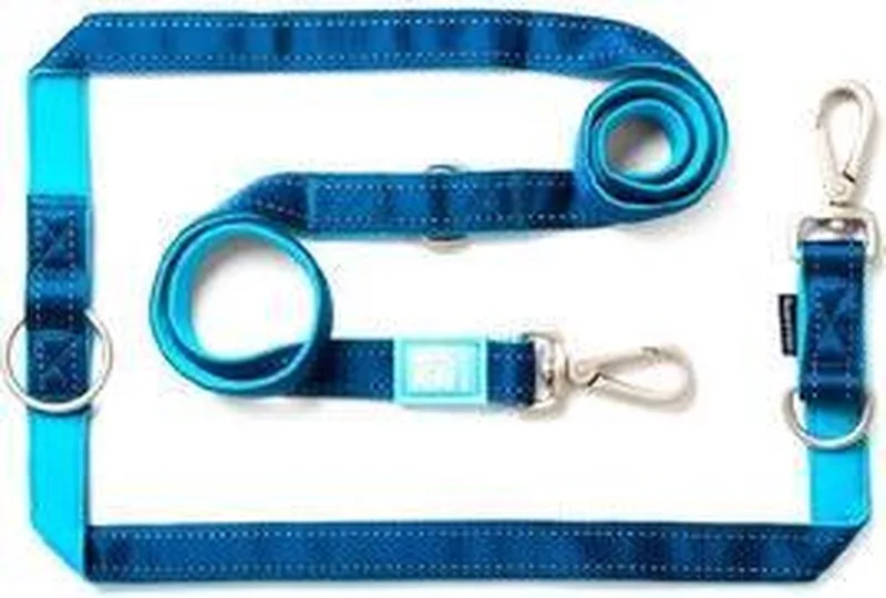 Multi-Function Hondenriem - Blauw - M von Max & Molly in Mehrfarbig – Produktfoto