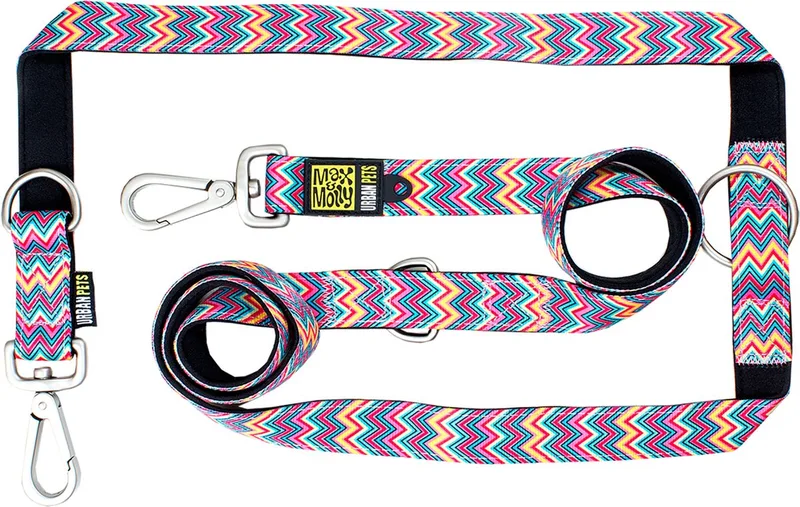 Vintage Pink Verstelbare Hondenlijn / Hondenriem - Polyester - L - Breedte: 2,5 cm - Lengte: 200 cm by Max & Molly in Multicolour – product photo