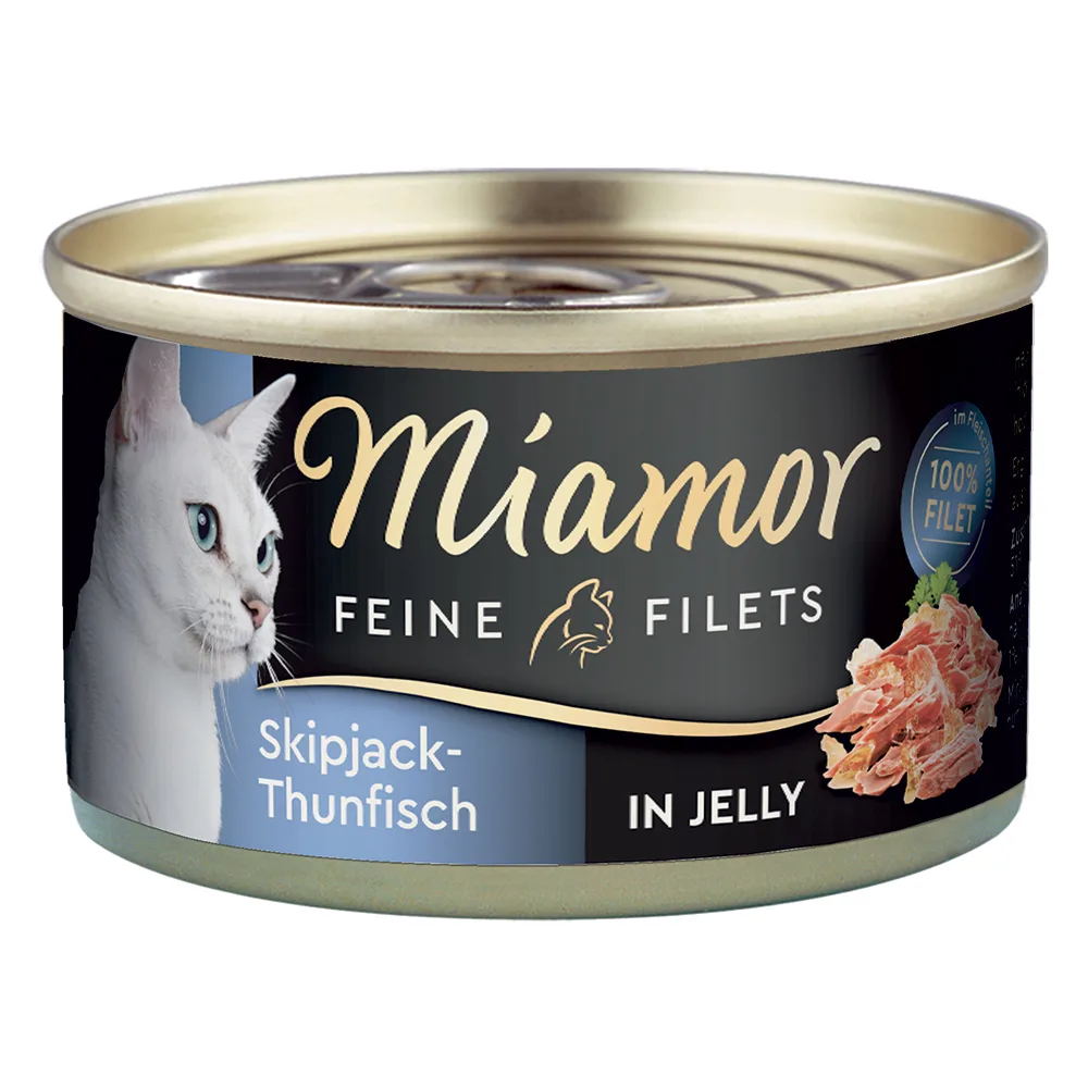 100g Tonijn in Gelei Miamor Fijne Filets Kattenvoer van Miamor – productfoto