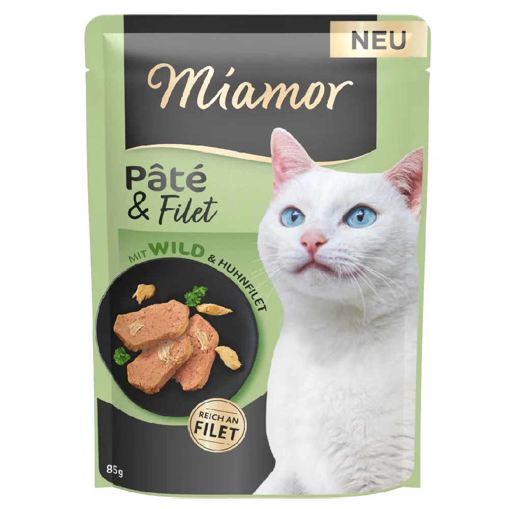 10x85g Miamor Pâté & Filet Wild natvoer voor katten van Miamor – productfoto
