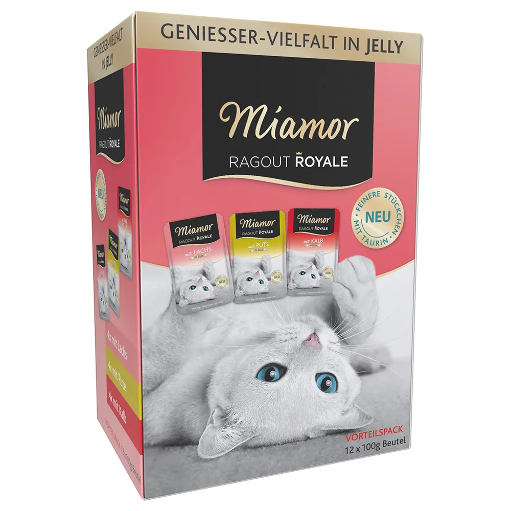 12x100g Ragout Royale Kalkoen, Zalm, Kalf Miamor Kattenvoer van Miamor – productfoto