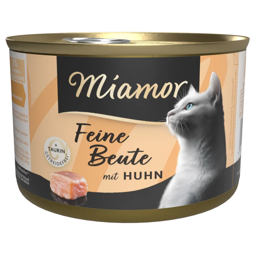12x185g Miamor Fijne prooi kip natvoer voor katten van Miamor – productfoto