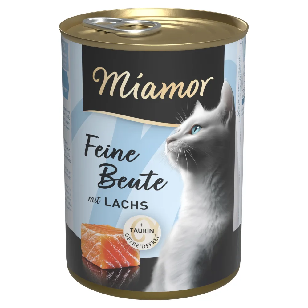 12x400g Miamor Feine Beute zalm natvoer voor katten by Miamor – product photo