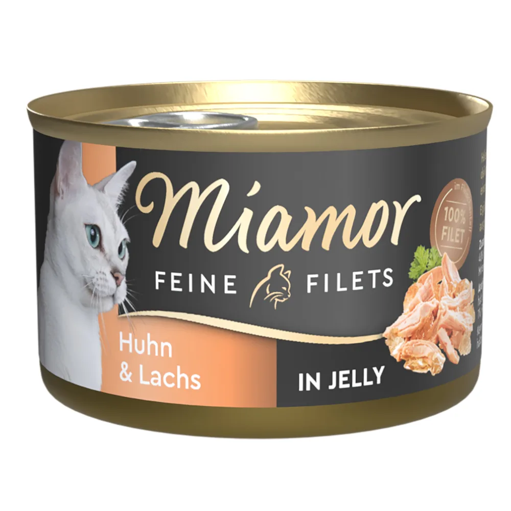 24x100g Kip & zalm in jelly Miamor natvoer voor katten van Miamor – productfoto