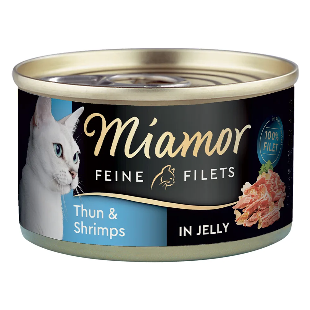 24x100g Light tonijn & Garnalen in gelei Miamor natvoer voor katten by Miamor – product photo