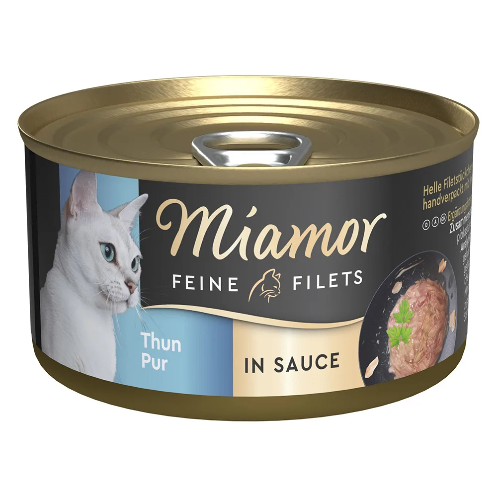 24x85g Miamor Fijne Filets in Saus Pure Tonijn Nat Kattenvoer van Miamor – productfoto