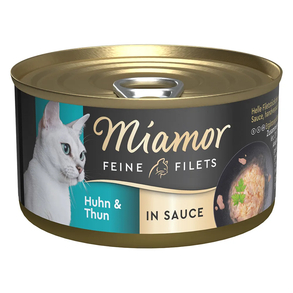 24x85g Miamor Fine Filets in Saus Kip & Tonijn nat kattenvoer van Miamor – productfoto