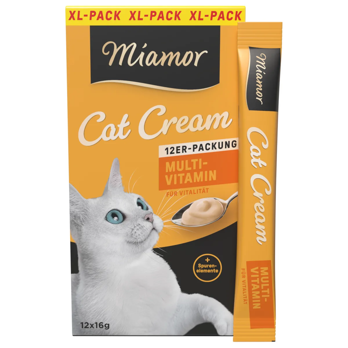 Cat Snack Multi-Vitamine Cream - Dubbelpak: 24 x 16 g van Miamor – productfoto