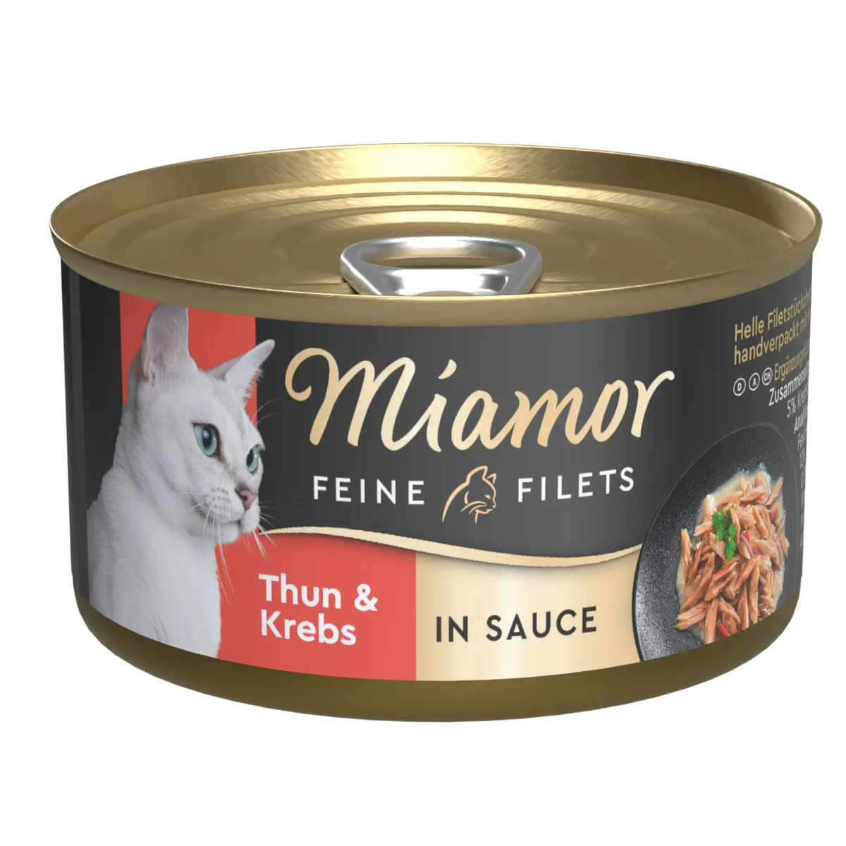 Fijne filets in saus 24 x 85 g Kattenvoer - Tonijn & krab van Miamor – productfoto