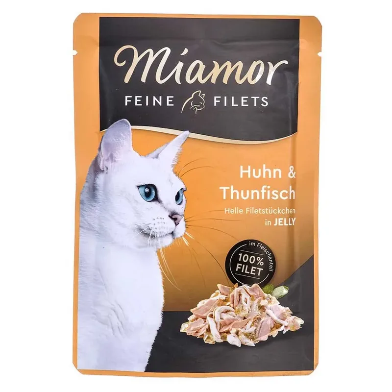 Katzenfeuchtfutter Hühnchen Mit Thunfisch Feuchtfutter Für Katzen 100g von Miamor – Produktfoto