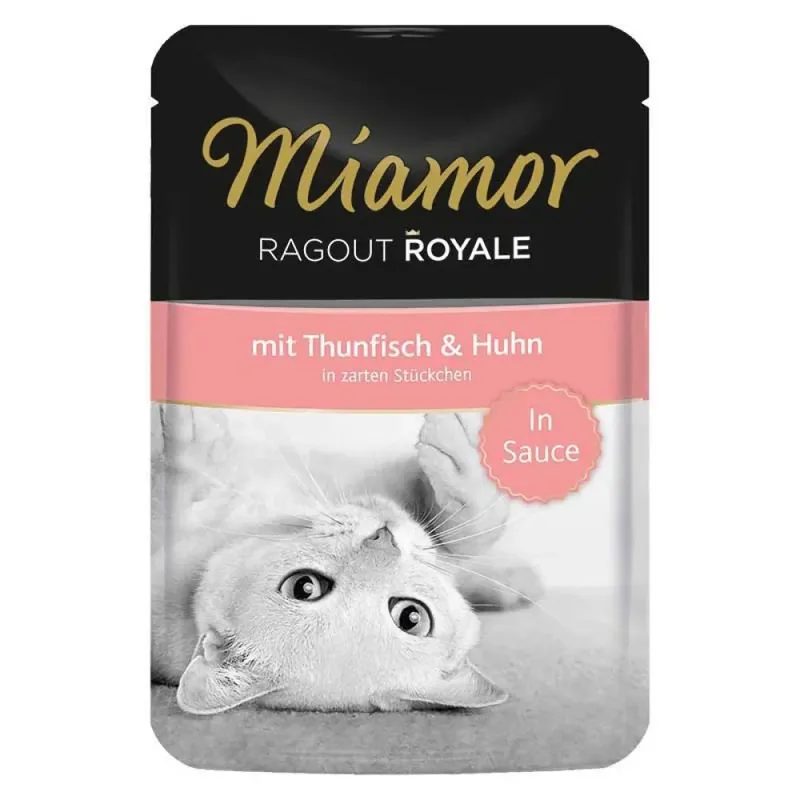 Königliches Ragout In Soße Thunfisch Und Hühnchen Nassfutter Für Katzen von Miamor – Produktfoto