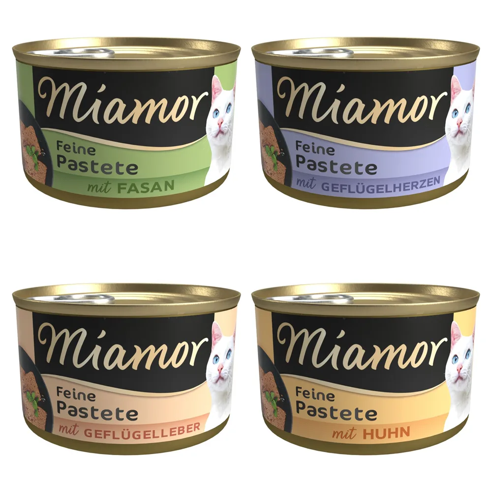 Pastei 12 x 85 g Kattenvoer - Gemengd pakket: Vlees by Miamor – product photo