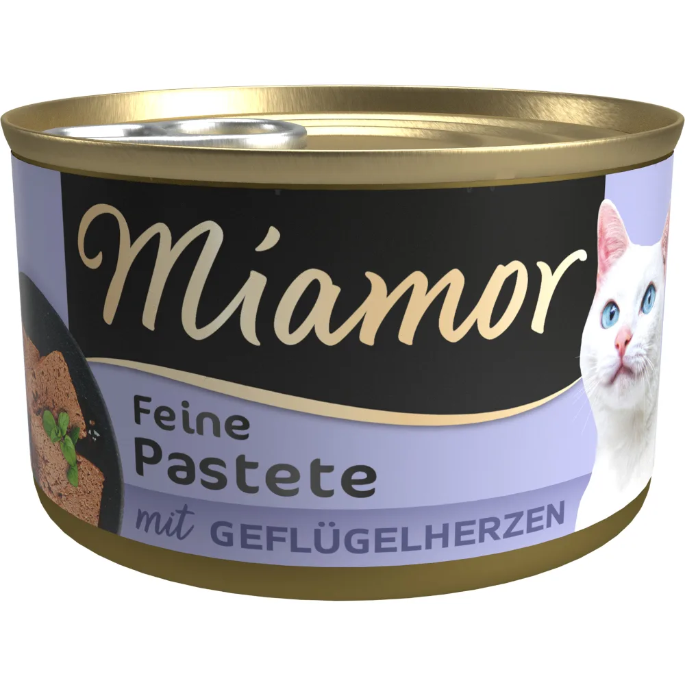 Pastei 12 x 85 g Kattenvoer - Gevogelteharten by Miamor – product photo