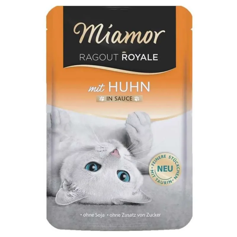 Ragout Royale Kip In Saus Natvoer Voor Kat 100g de Miamor – photo produit