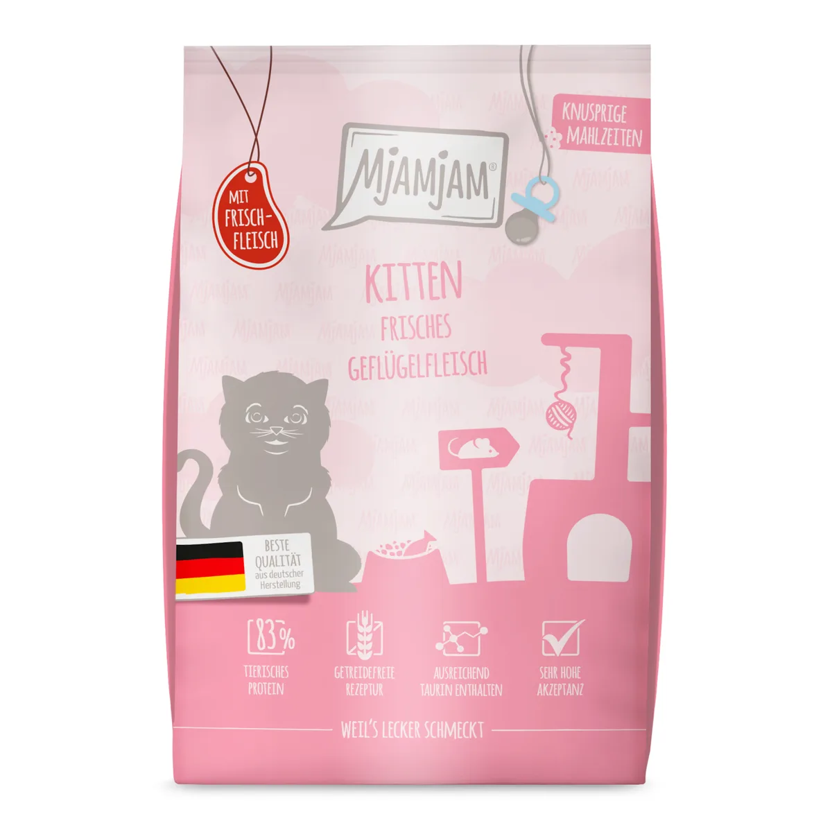 Knusprige Mahlzeiten - Kitten - Frisches Geflügelfleisch 1.5 kg von MjAMjAM – Produktfoto