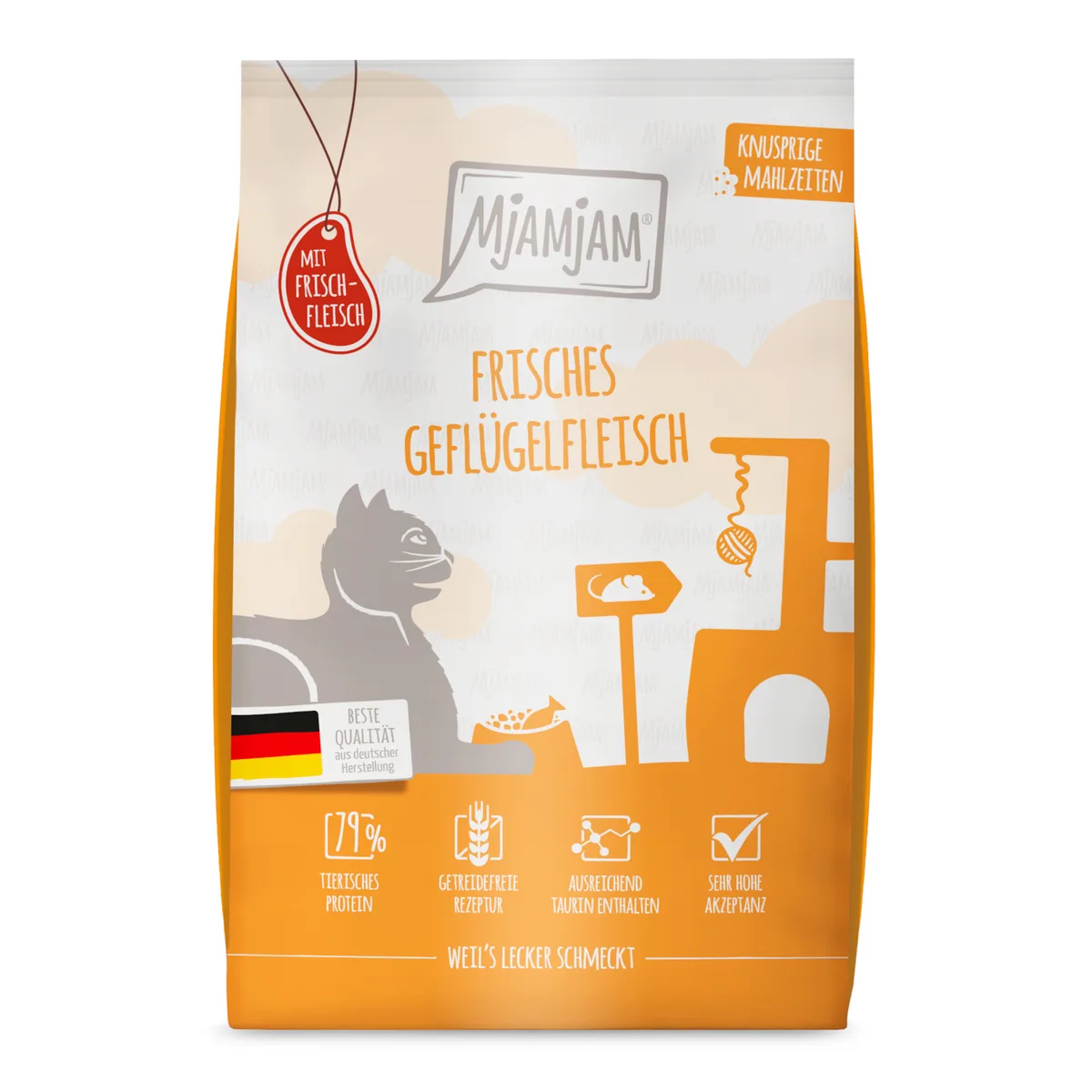 1,5kg MjAMjAM Knapperige Maaltijden Gevogelte Kattenvoer droog van MjAMjAM – productfoto