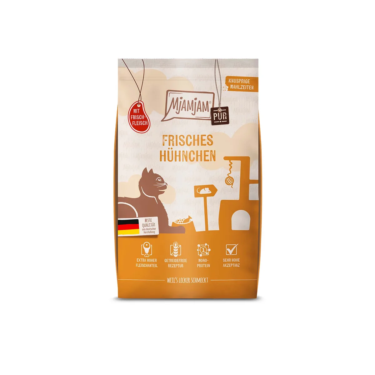 1,5kg MjAMjAM Knapperige Maaltijden Pure Kip Kattenvoer droog by MjAMjAM – product photo